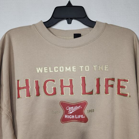 Miller lite '' Welcome To The High Life'' sweatshirt men's small - Picture 4 of 6